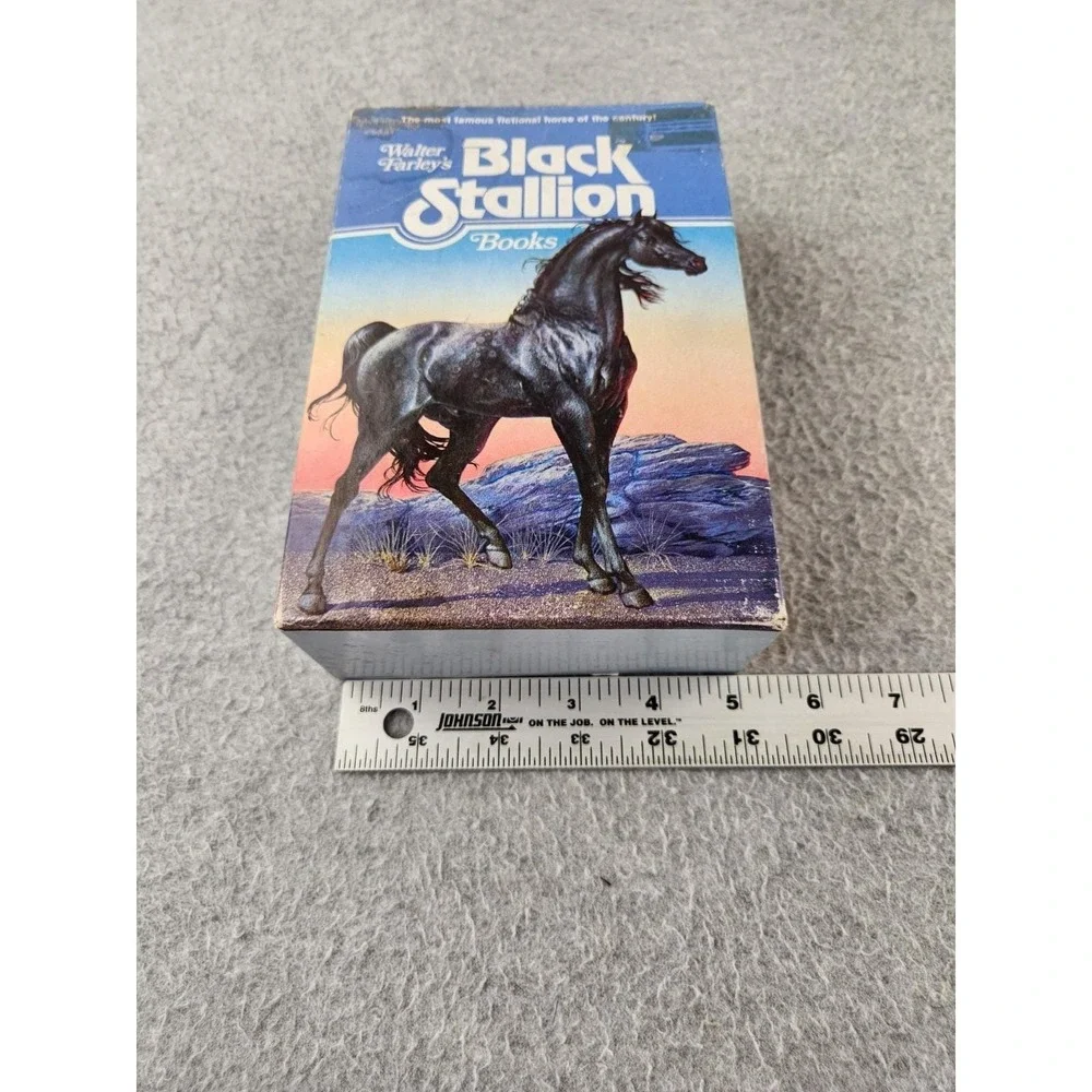 Black Stallion 4 Book Box Set Walter Farley PAPERBACKS Horse Returns Mystery Vtg